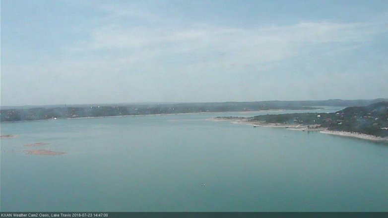 Lake Travis webcam, July 23, 2018 1:50 PM CT