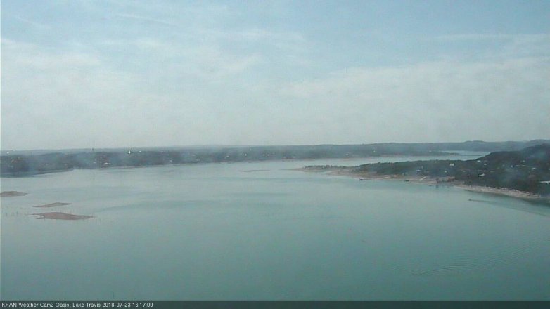 Lake Travis webcam, July 23, 2018 3:20 PM CT