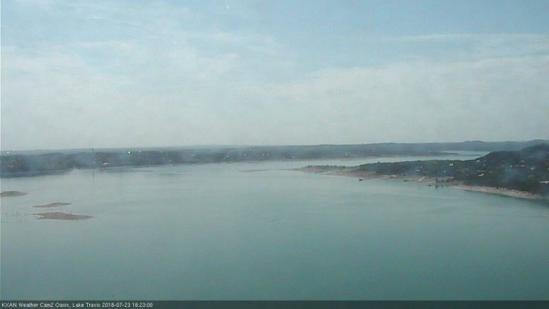 Lake Travis webcam, July 23, 2018 3:25 PM CT
