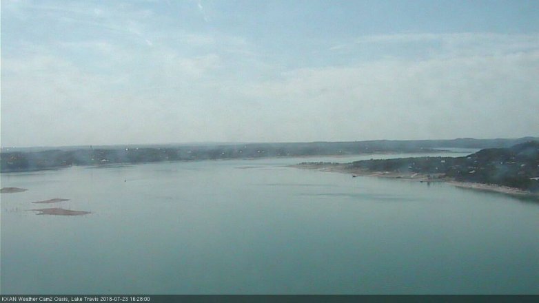 Lake Travis webcam, July 23, 2018 3:30 PM CT