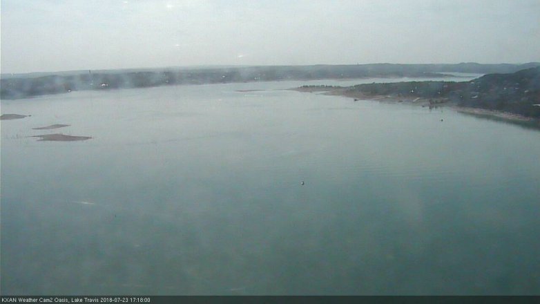 Lake Travis webcam, July 23, 2018 4:20 PM CT