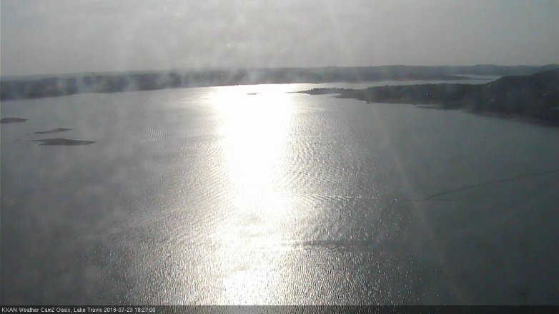 Lake Travis webcam, July 23, 2018 5:30 PM CT