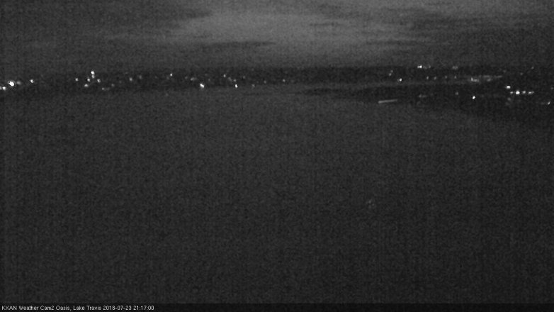 Lake Travis webcam, July 23, 2018 8:20 PM CT