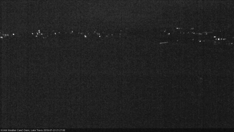 Lake Travis webcam, July 23, 2018 8:30 PM CT