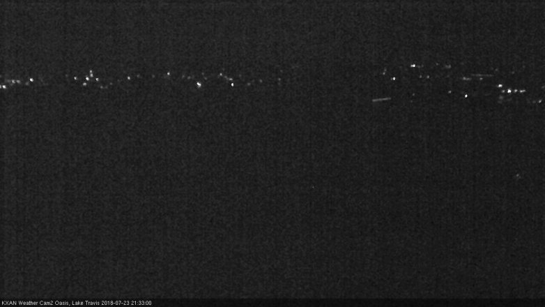Lake Travis webcam, July 23, 2018 8:35 PM CT