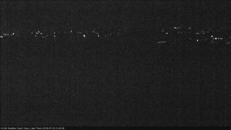 Lake Travis webcam, July 23, 2018 8:45 PM CT