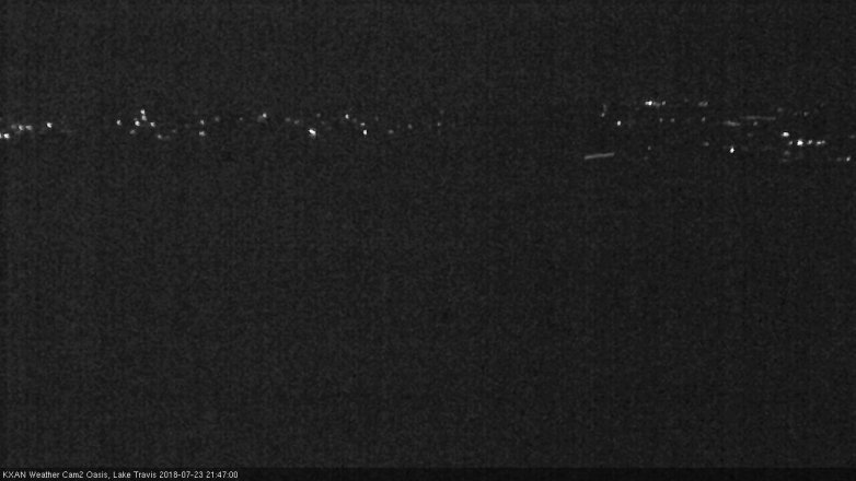Lake Travis webcam, July 23, 2018 8:50 PM CT