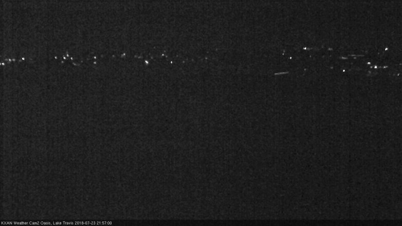 Lake Travis webcam, July 23, 2018 9:00 PM CT