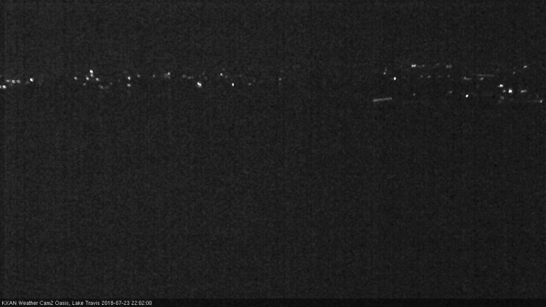 Lake Travis webcam, July 23, 2018 9:05 PM CT