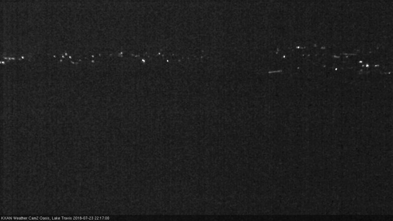 Lake Travis webcam, July 23, 2018 9:20 PM CT