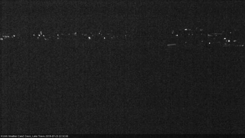 Lake Travis webcam, July 23, 2018 9:35 PM CT