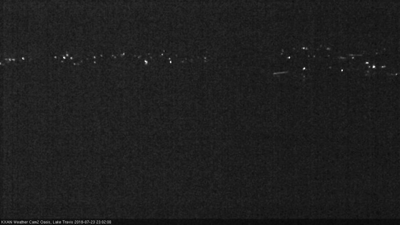 Lake Travis webcam, July 23, 2018 10:05 PM CT
