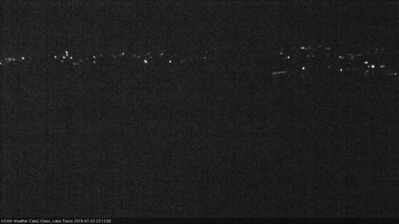 Lake Travis webcam, July 23, 2018 10:15 PM CT