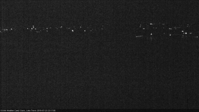 Lake Travis webcam, July 23, 2018 10:20 PM CT