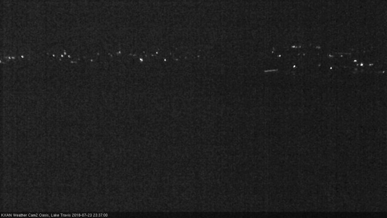 Lake Travis webcam, July 23, 2018 10:40 PM CT