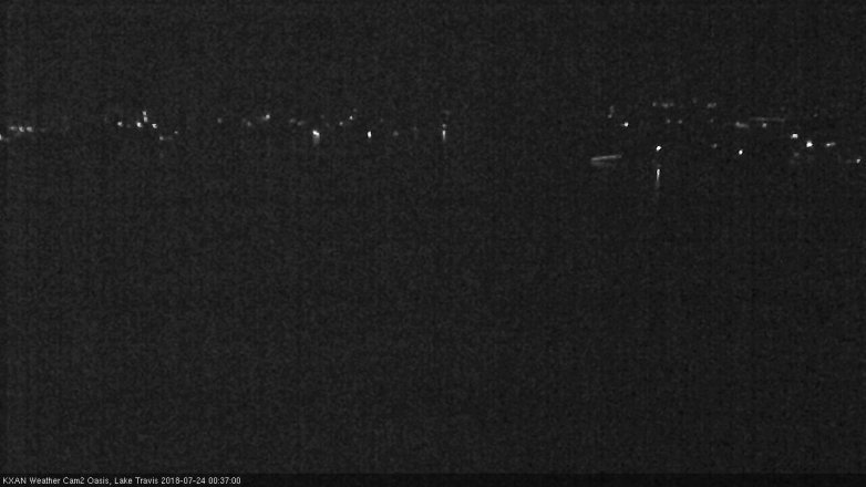Lake Travis webcam, July 23, 2018 11:40 PM CT