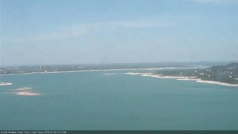 Lake Travis webcam, July 24, 2018 10:20 AM CT