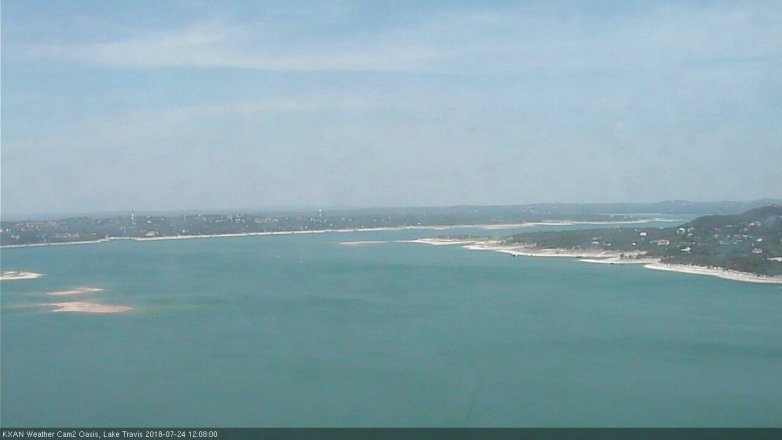 Lake Travis webcam, July 24, 2018 11:10 AM CT