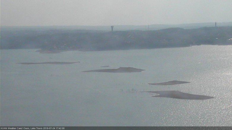 Lake Travis webcam, July 24, 2018 4:45 PM CT
