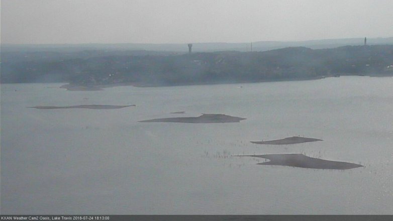 Lake Travis webcam, July 24, 2018 5:15 PM CT