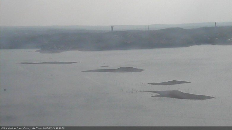 Lake Travis webcam, July 24, 2018 5:20 PM CT