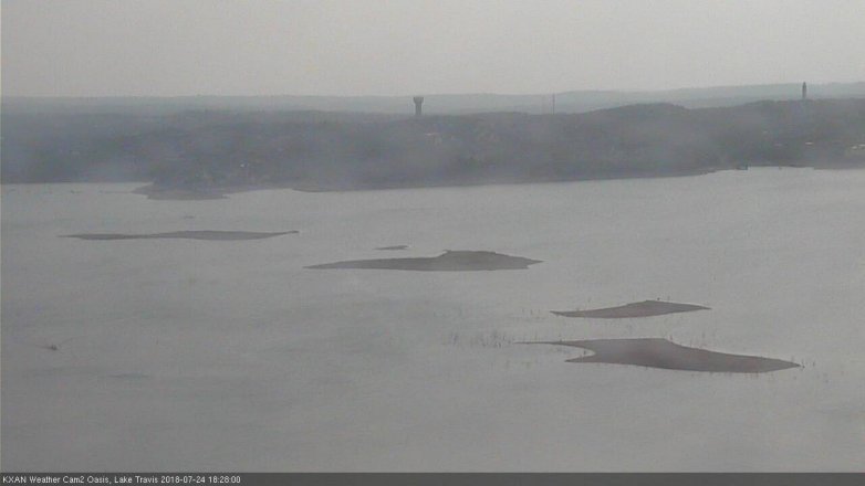 Lake Travis webcam, July 24, 2018 5:30 PM CT