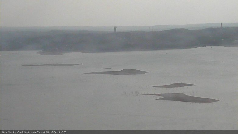 Lake Travis webcam, July 24, 2018 5:35 PM CT
