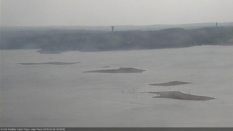 Lake Travis webcam, July 24, 2018 5:40 PM CT