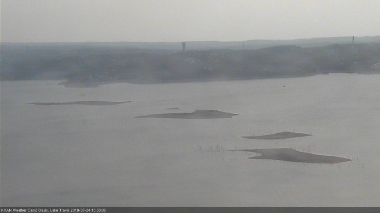 Lake Travis webcam, July 24, 2018 6:00 PM CT