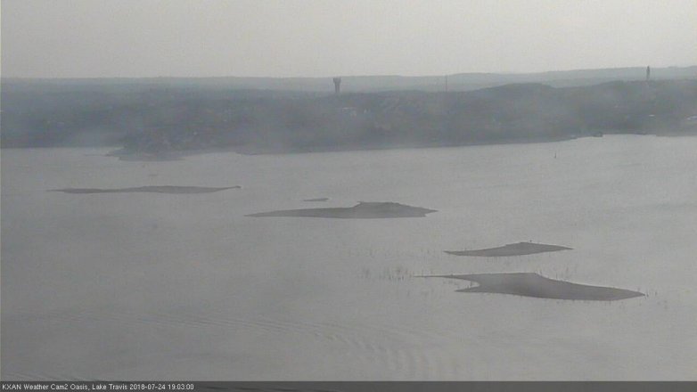 Lake Travis webcam, July 24, 2018 6:05 PM CT