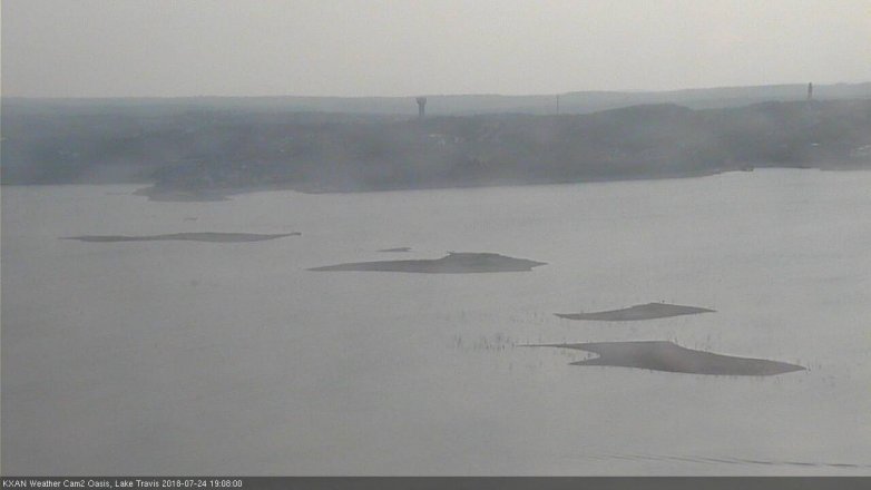 Lake Travis webcam, July 24, 2018 6:10 PM CT
