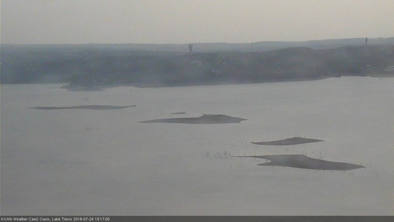 Lake Travis webcam, July 24, 2018 6:20 PM CT