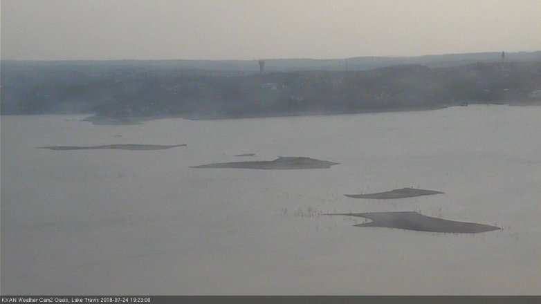 Lake Travis webcam, July 24, 2018 6:25 PM CT