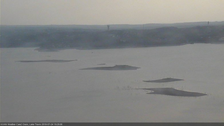 Lake Travis webcam, July 24, 2018 6:30 PM CT