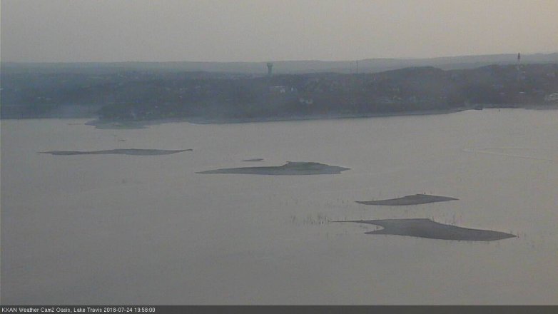 Lake Travis webcam, July 24, 2018 7:00 PM CT