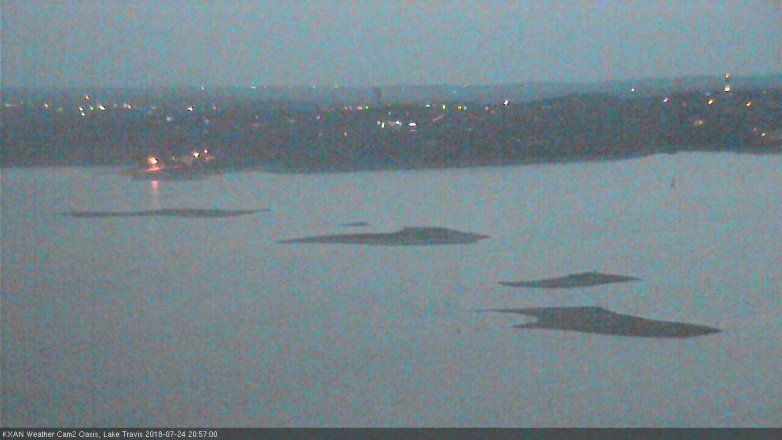 Lake Travis webcam, July 24, 2018 8:00 PM CT