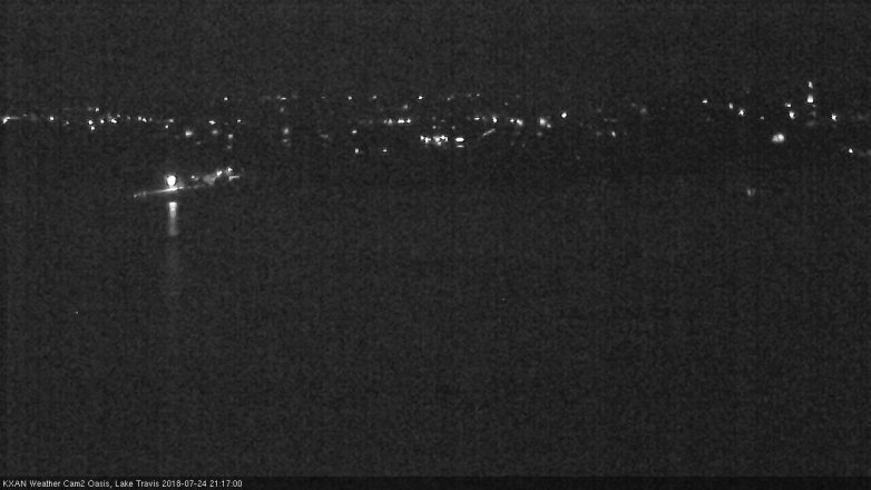 Lake Travis webcam, July 24, 2018 8:20 PM CT