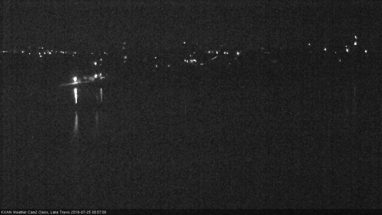 Lake Travis webcam, July 24, 2018 12:00 AM CT