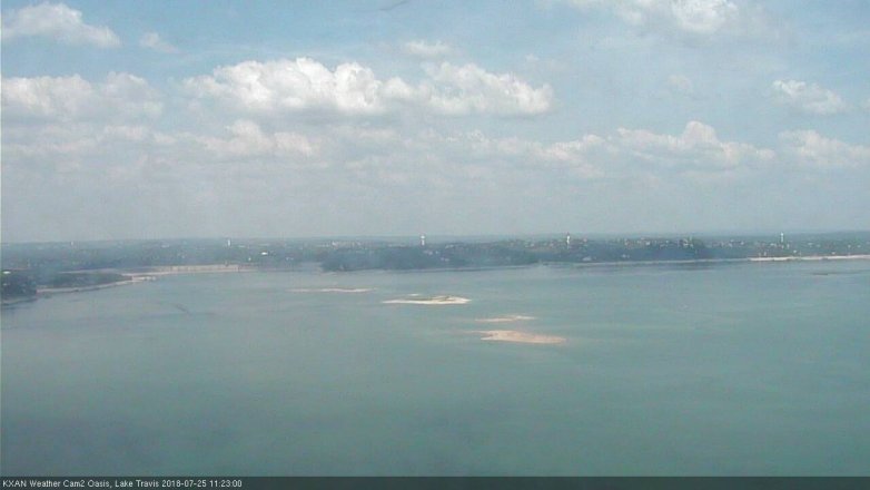 Lake Travis webcam, July 25, 2018 10:25 AM CT