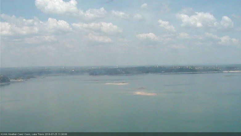 Lake Travis webcam, July 25, 2018 10:40 AM CT