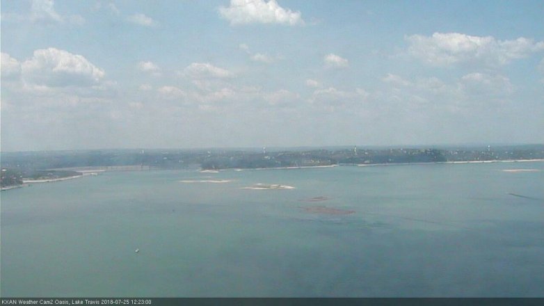 Lake Travis webcam, July 25, 2018 11:25 AM CT