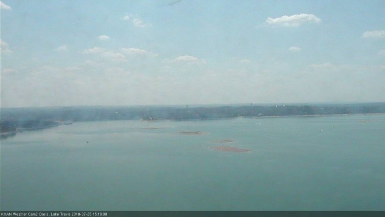 Lake Travis webcam, July 25, 2018 2:20 PM CT