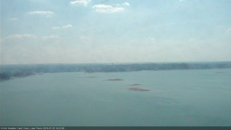 Lake Travis webcam, July 25, 2018 3:25 PM CT