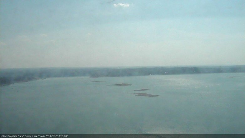 Lake Travis webcam, July 25, 2018 4:15 PM CT