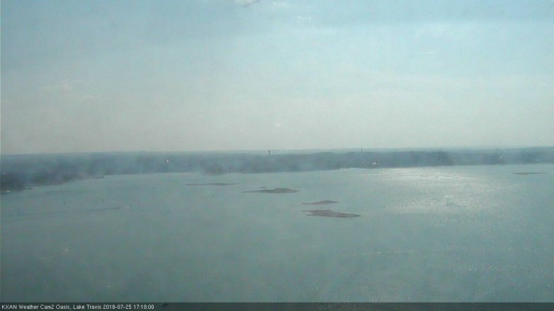 Lake Travis webcam, July 25, 2018 4:20 PM CT