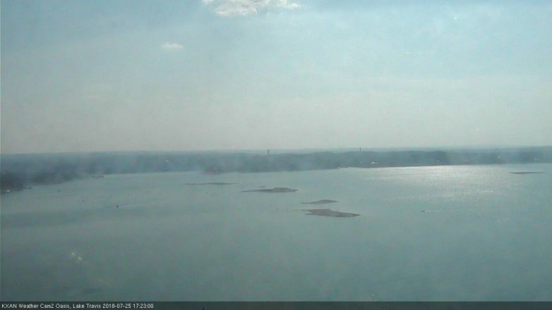 Lake Travis webcam, July 25, 2018 4:25 PM CT