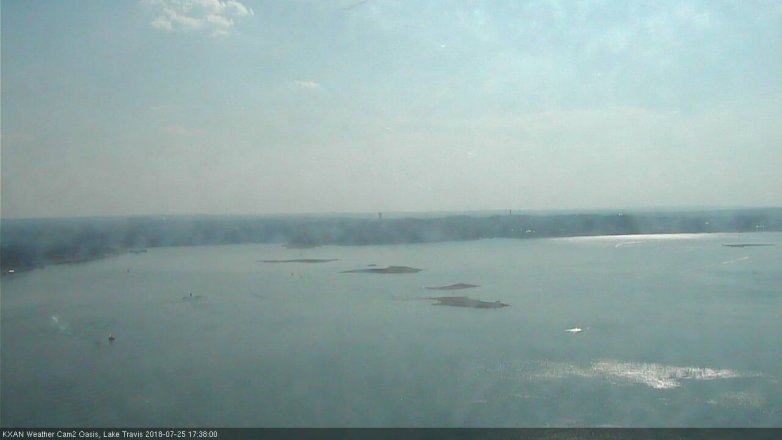 Lake Travis webcam, July 25, 2018 4:40 PM CT