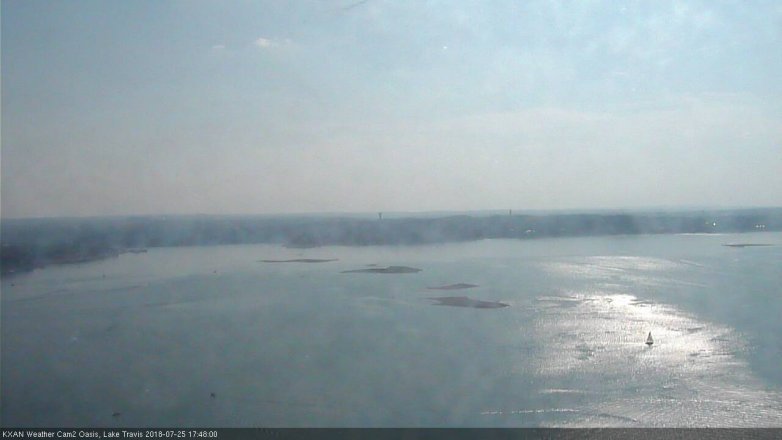 Lake Travis webcam, July 25, 2018 4:50 PM CT