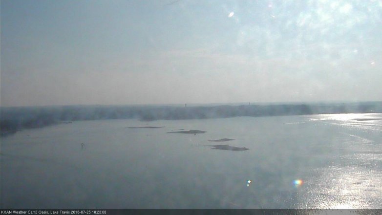 Lake Travis webcam, July 25, 2018 5:25 PM CT