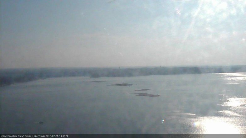 Lake Travis webcam, July 25, 2018 5:35 PM CT